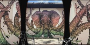 Dipinto murale Elefante